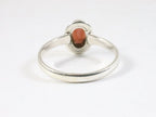 Fijne zilveren ring met granaat afbeelding 3