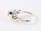 Fijne bewerkte zilveren ring met abalone schelp afbeelding 2