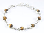 Zilveren armband met tijgeroog afbeelding 1
