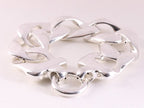 Hoogglans zilveren armband met grote gourmet schakels afbeelding 3