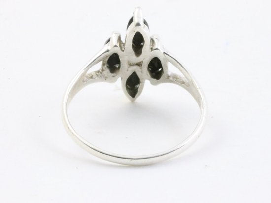 Fijne zilveren ring met onyx afbeelding 3