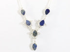 Zilveren ketting met lapis lazuli afbeelding 2