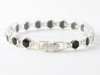 Zilveren armband met onyx afbeelding 2