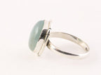Zilveren ring met aquamarijn afbeelding 2