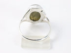 Hoogglans zilveren ring met labradoriet afbeelding 3