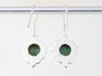 Bewerkte zilveren oorbellen met malachiet afbeelding 2