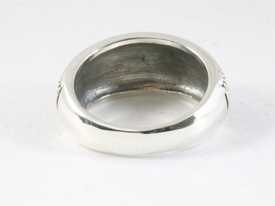 Zilveren ring met Grieks motief afbeelding 3