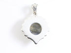 Bewerkte zilveren hanger met labradoriet afbeelding 3