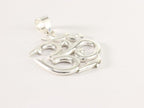 Grote zilveren ohm hanger afbeelding 3