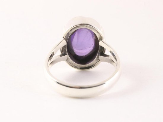 Zilveren ring met amethist afbeelding 3