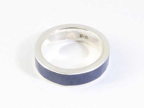 Zilveren ring met lapis lazuli afbeelding 2