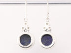 Zilveren oorbellen met lapis lazuli en regenboog maansteen afbeelding 3