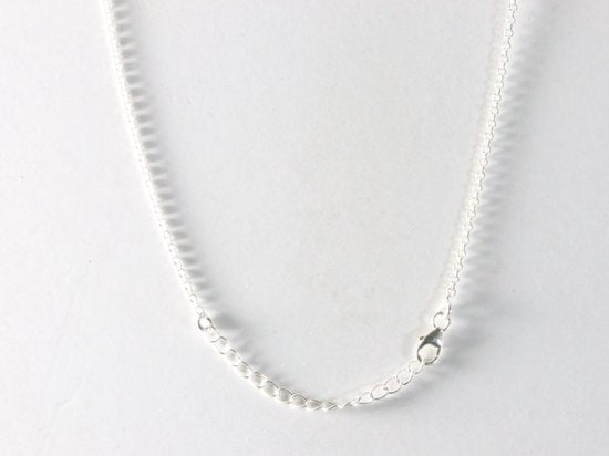 Bewerkte zilveren ketting met citrien afbeelding 4