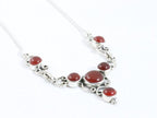 Zilveren ketting met carneool afbeelding 2