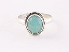 Fijne zilveren ring met amazoniet afbeelding 4