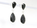 Zilveren oorstekers met onyx afbeelding 2