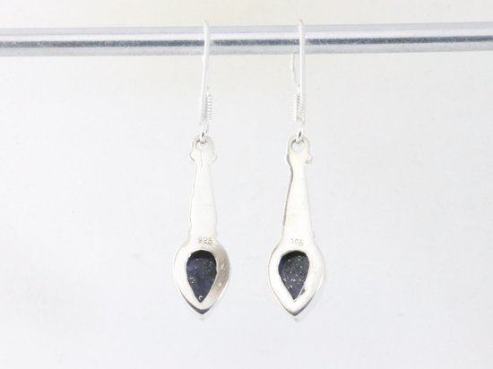 Zilveren oorbellen met lapis lazuli afbeelding 2