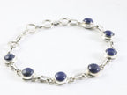 Zilveren armband met lapis lazuli afbeelding 2