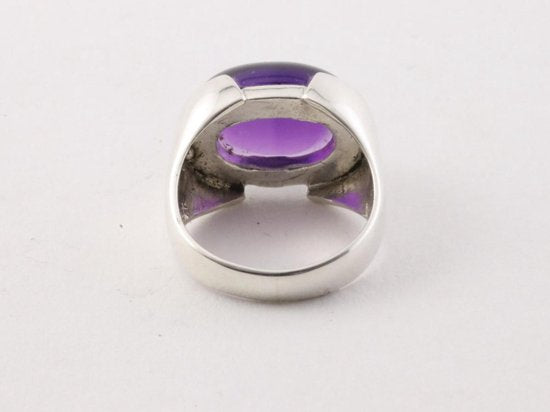Zilveren ring met amethist afbeelding 2