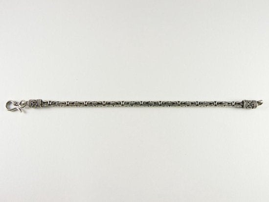 Zilveren armband met koningsschakel afbeelding 4