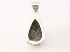 Traditionele bewerkte zilveren hanger met turitella agaat afbeelding 3