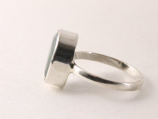 Zilveren ring met smaragd afbeelding 2