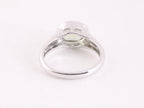 Zilveren ring met groene amethist afbeelding 4