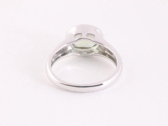 Zilveren ring met groene amethist afbeelding 4