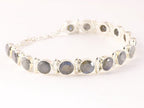 Zilveren armband met gefacetteerde labradoriet afbeelding 2