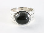 Zware zilveren ring met onyx afbeelding 3
