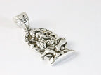 Zilveren Ganesha hanger aan ketting afbeelding 2