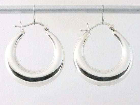 Zilveren oorringen afbeelding 1