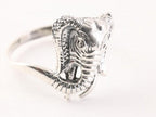 Fijne zilveren olifant ring afbeelding 1