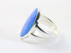 Hoogglans zilveren ring met Australische opaal afbeelding 2