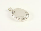 Ovaal bewerkt zilveren medaillon afbeelding 2