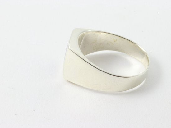 Zilveren zegelring met lapis lazuli afbeelding 2