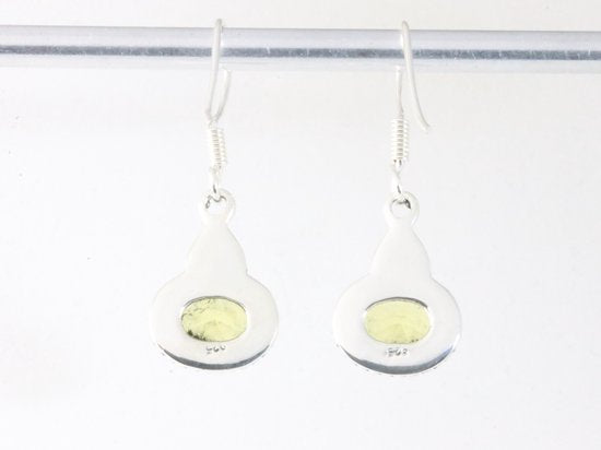 Fijne bewerkte zilveren oorbellen met citrien afbeelding 3