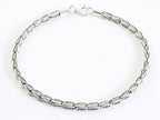 Fijne zilveren armband met fantasie schakels afbeelding 1