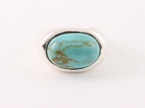 Zilveren ring met turkoois afbeelding 4