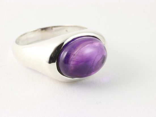 Zilveren ring met amethist afbeelding 1