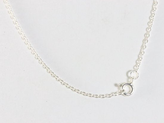 Zilveren uil hanger aan ketting afbeelding 5