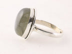 Ovale zilveren ring met labradoriet afbeelding 2
