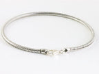 Zilveren snake armband 3 mm. afbeelding 3