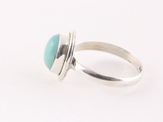 Fijne zilveren ring met amazoniet afbeelding 2