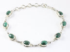 Zilveren armband met malachiet afbeelding 1