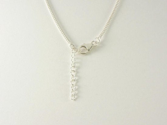 Fijne zilveren ketting met labradoriet afbeelding 4