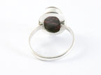 Ovale zilveren ring met rhodoniet afbeelding 3