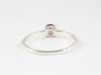 Fijne hoogglans zilveren ring met rhodoliet afbeelding 3