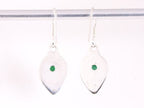 Fijne bewerkte zilveren oorbellen met jade afbeelding 3