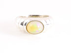 Hoogglans zilveren ring met Ethiopische opaal afbeelding 4